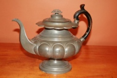 Antique English James Dixon & Son Pewter Teapot