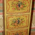 SOLD - Antique Italian Painted & Decorated 3 Drawer Chest with Cabriole Legs