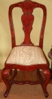 Pair of Antique Venetian Painted and Decorated Chairs