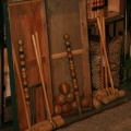SOLD:  Turn of the Century Wooden 8 Player Croquet Set, Complete Set in Original Wooden Box