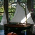 Two mast sail boat model