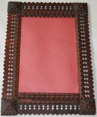 Tramp art frame