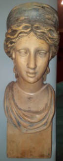 SOLD - Carved wooden bust