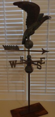 Vintage copper eagle weathervane with directionals