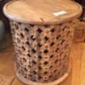 Decorative hand carved occasional table