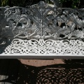 Vintage Fern Design Cast Iron Garden Bench.  This pattern was originally designed by Coalbrookdale Co. in 1860.