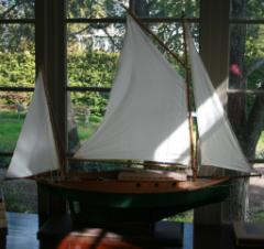 Two mast sail boat model
