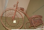 SOLD - Antique Large Wood and Iron Tricycle with Basket