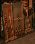 SOLD:  Turn of the Century Wooden 8 Player Croquet Set, Complete Set in Original Wooden Box