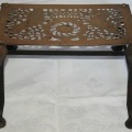 SOLD - Antique brass and iron fireplace trivet or footman