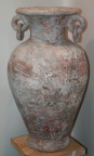 Terra cotta pot with ring handles