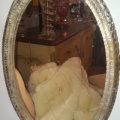 Venetian glass framed oval mirror