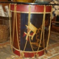 Painted Drum Table
