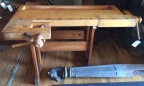 Vintage wood workbench