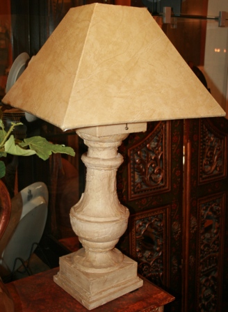One of a pair architectural based table lamps